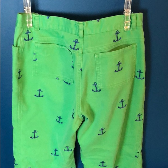 Lilly Pulitzer Kids Green Blue Anchor Pants - Picture 3 of 4
